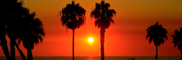 USA-0015-Sunset In Oceanside Panorama - Print 45w15h