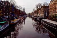 AMS-0002-Amsterdam Canal W Boats 2_ - Print 18w12h