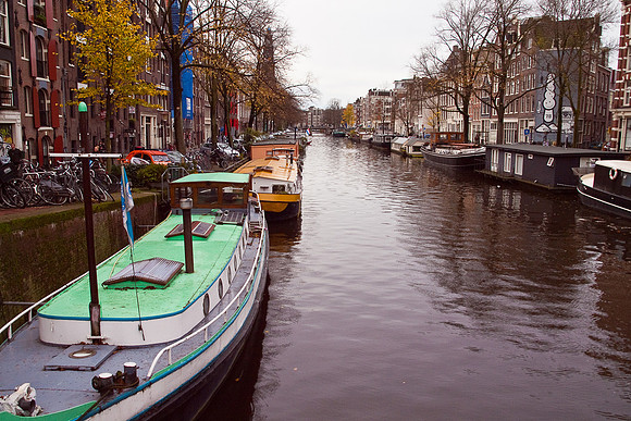 AMS-0025-Prinsengracht Canal - Amsterdam_ - Print 18w12h